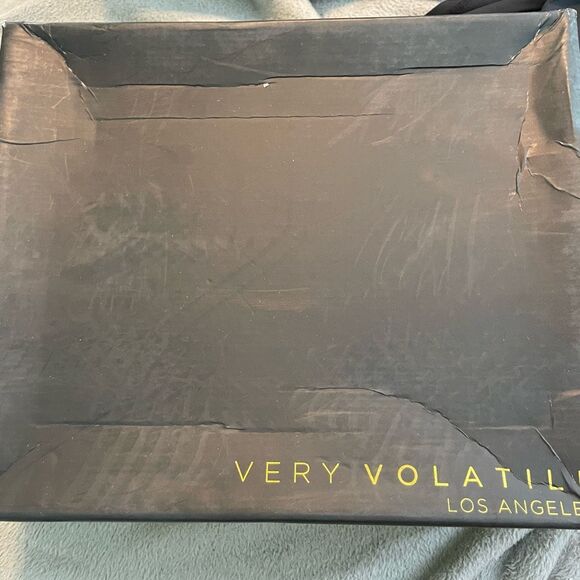 Very Volatile Zeke Studded Western Ankle Boots Brown Suede Stack Heel 7.5 - Picture 9 of 10